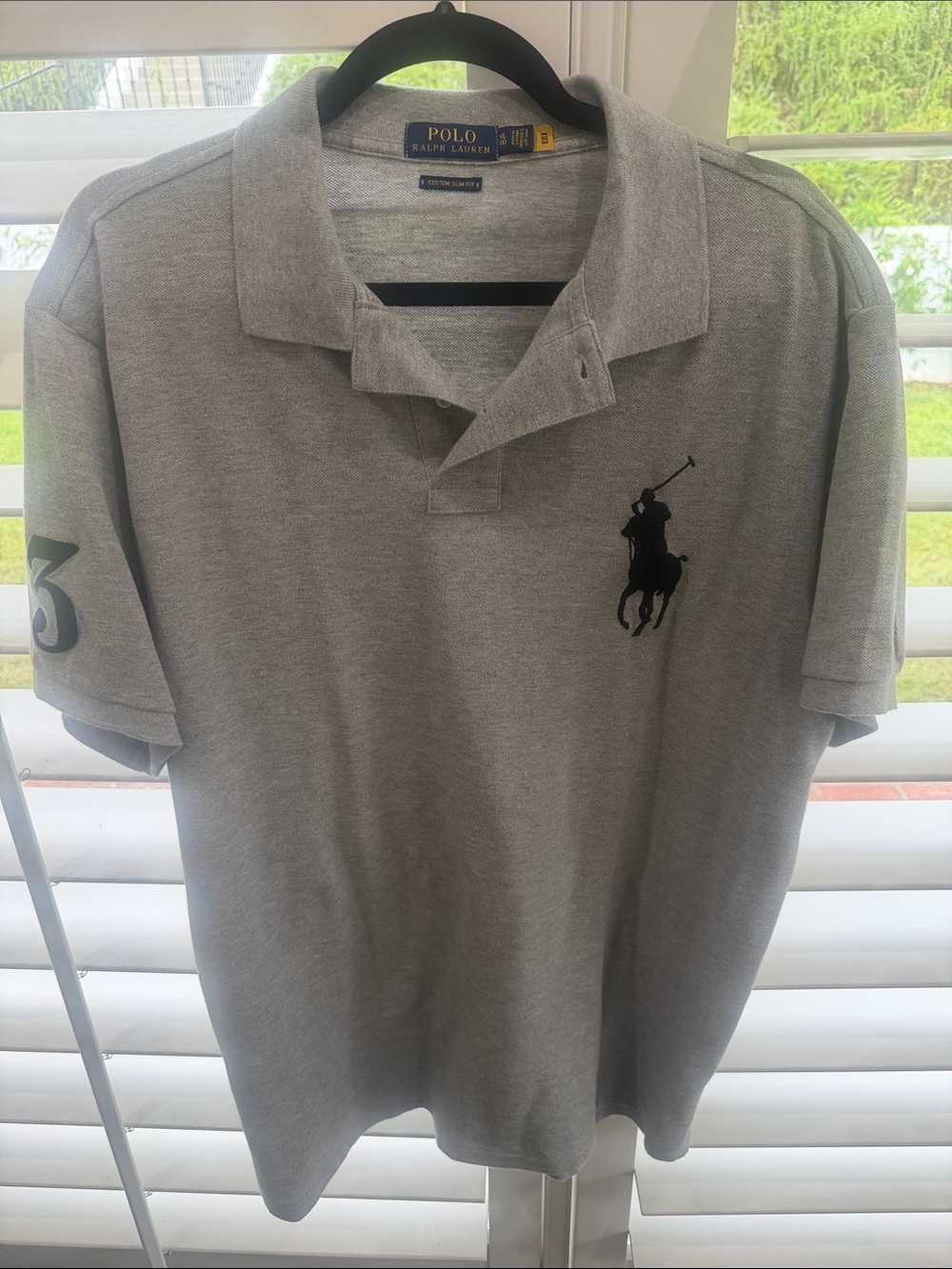 Polo by Ralph Lauren Gray Short-Sleeve Big Pony Polo